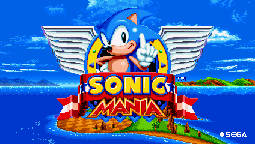 Sonic Mania Title Screen